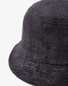 TERRY CLOTH MONOGRAM BUCKET HAT