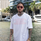 BCBC HEAVY TEE WHITE/PINK W/ PINK RUBBER PATCH