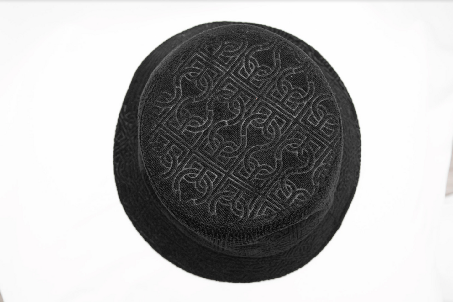 BLACK TERRY BCBC MONOGRAM BUCKET HAT