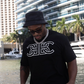 BLACK TERRY BCBC MONOGRAM BUCKET HAT